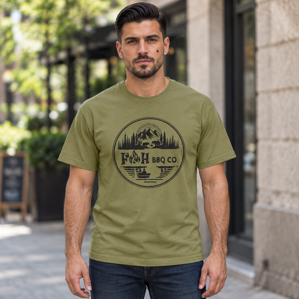 F & H BBQ Tee — BBQ Sauce & Rub Shirt