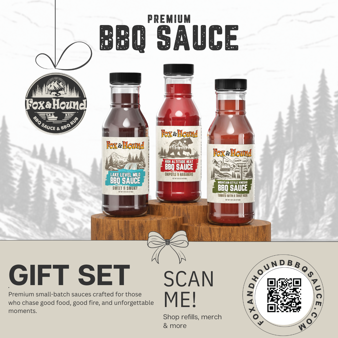 Fox & Hound Pitmaster Set – 3 BBQ Sauces Used in Our Smokehouse