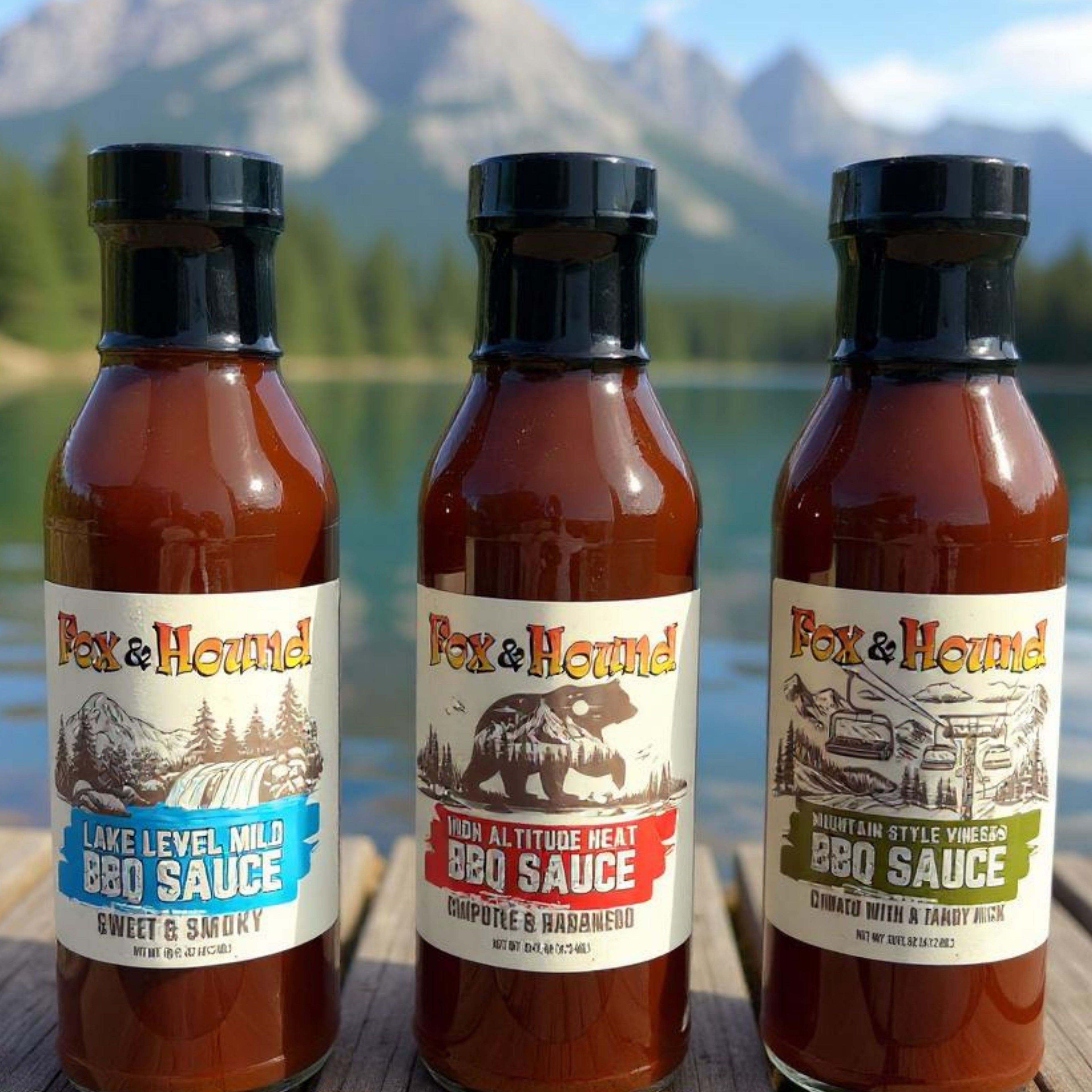 Fox & Hound Pitmaster Set – 3 BBQ Sauces Used in Our Smokehouse
