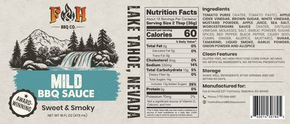 Mild BBQ Sauce – 16 oz