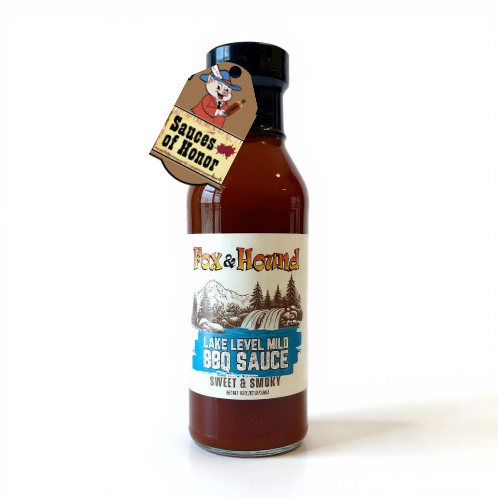 Lake Level Mild – 16oz Sweet & Smoky BBQ Sauce for Ribs | Fox & Hound Smokehouse