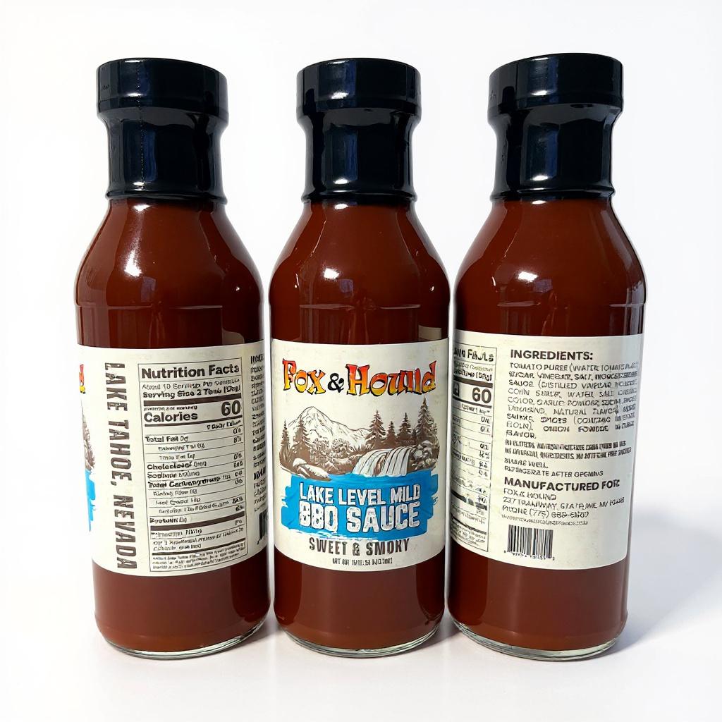 Lake Level Mild – 16oz Sweet & Smoky BBQ Sauce for Ribs | Fox & Hound Smokehouse