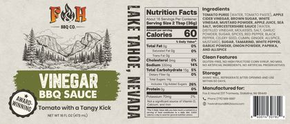 Vinegar BBQ Sauce – 16 oz