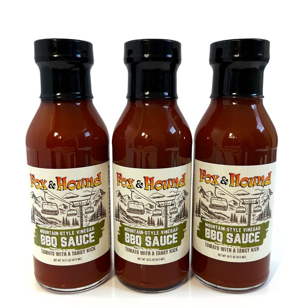 Mountain-Style Vinegar 3-Pack – Tangy Pulled Pork Sauce | Fox & Hound Smokehouse